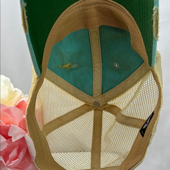 Thelma Distressed Aqua Cap - Picture 9 of 9